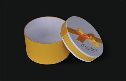 Cute and beautiful Round paper cosmetic packaging box