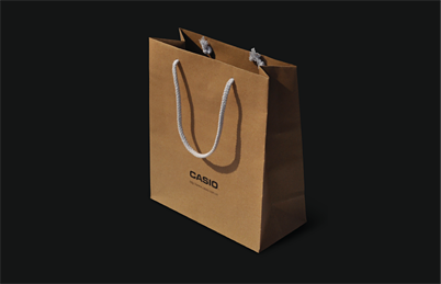 Simple and high quality brown kraft paper bags for branded watch
