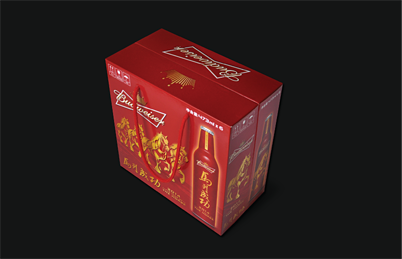 2015 new products promotional wine packing box tote with handle